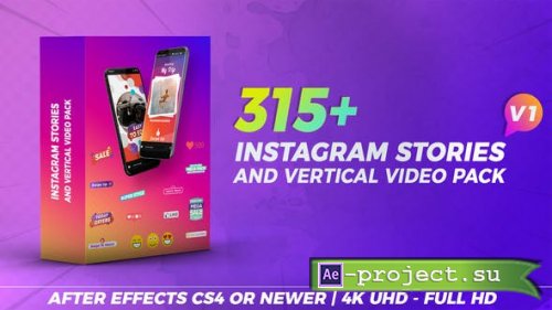 Videohive - Instagram Stories & Vertical Video Pack - 23067189 - Project for After Effects
