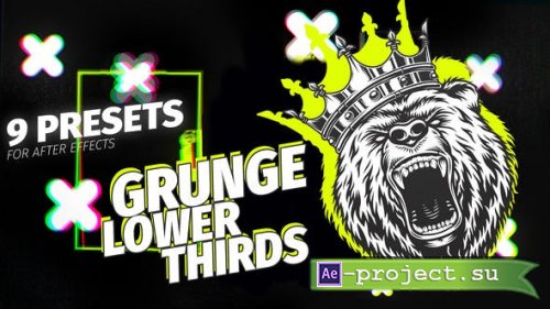 Videohive - Grunge Lower Thirds | Titles - 38974748 - Project for After Effects
