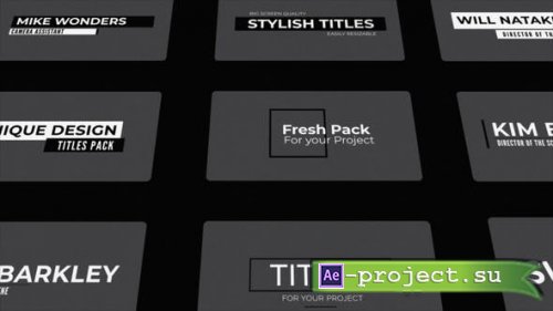 Videohive - Simple Titles/Lower Thirds Pack - 38856718 - Project for After Effects