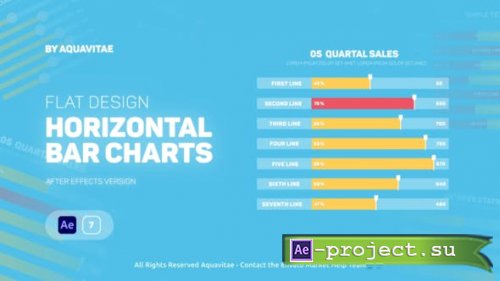 Videohive - Flat Infographics Horizontal Bar Charts - 39029785 - Project for After Effects