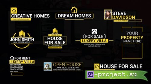 Videohive - Clean Real Estate Lower Thirds - 39067272 - Project for After Effects