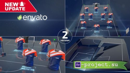 Videohive - Soccer Team Lineups - 25323693 - Project for After Effects