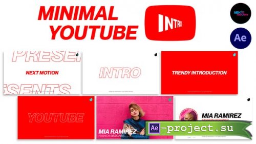 Videohive - Minimal YouTube Intro - 39083219 - Project for After Effects