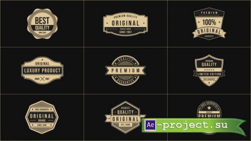 Videohive - Badge and Vintage Titles - 38960675 - Project for After Effects