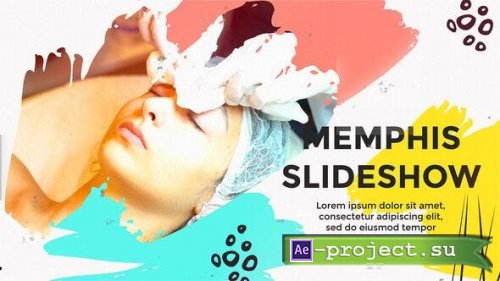 Videohive - Colorful Memphis Slideshow - 39121742 - Project for After Effects