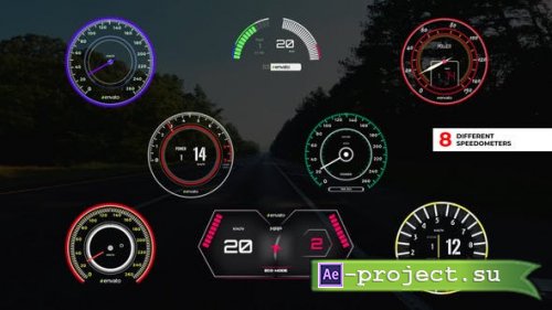 Videohive - Speedometer Pack - 39136949 - Project for After Effects