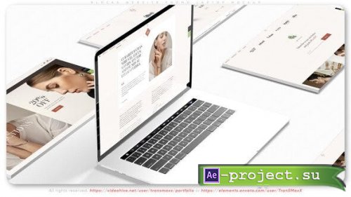 Videohive - Blocks Website Promo Laptop Mockup - 39138292 - Project for After Effects