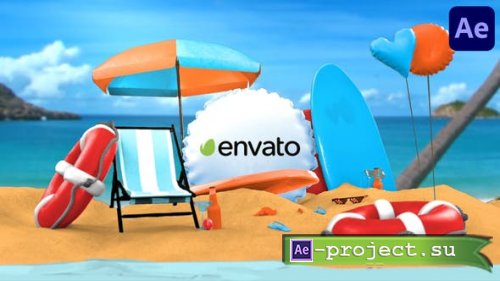 Videohive - Summer 3D Logo Reveal | After Effects - 39146053 - Project for After Effects