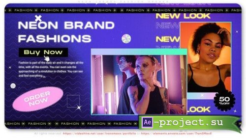 Videohive - Neon Trends Fashion Opener - 39168178 - Project for After Effects