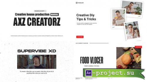 Videohive - Youtube Typopack - 37287812 - Project for After Effects