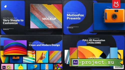 Videohive - Web Promo | Dark Theme Mockup - 39159503 - Project for After Effects