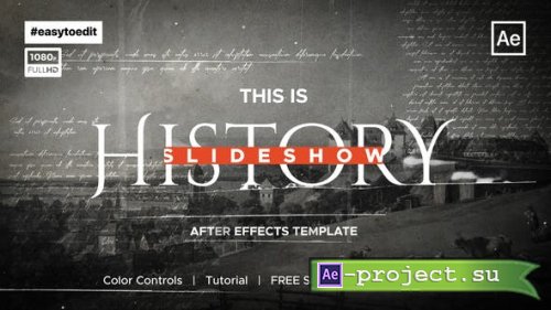 Videohive - History Slideshow - 39135046 - Project for After Effects