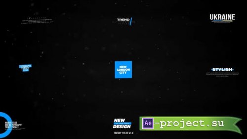 Videohive - Trendy Titles | After Effects - 39176085 - Project for After Effects