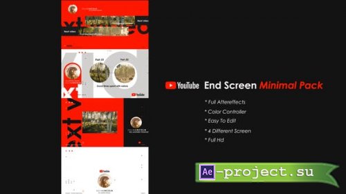 Videohive - Youtube End Screen Pack - 39206255 - Project for After Effects