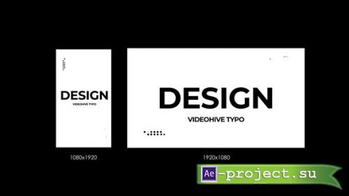 Videohive - Typo Design - 39200027 - Project for After Effects