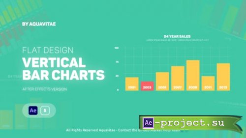 Videohive - Flat Infographics Vertical Bar Charts - 39137104 - Project for After Effects