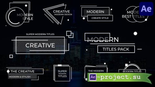 Videohive - Creative Modern Titles for After Effects - 39184601 - Project for After Effects
