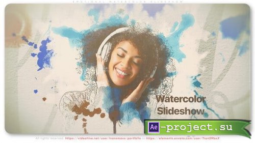 Videohive - Emotional Watercolor Slideshow - 39209456 - Project for After Effects