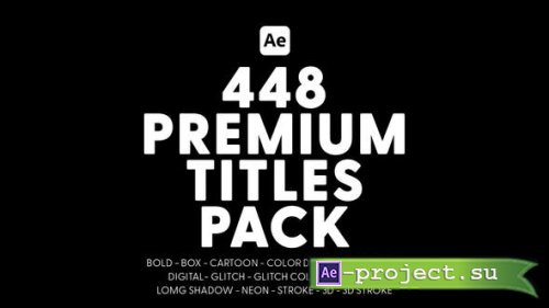 Videohive - Premium Titles Pack - 38893912 - Project for After Effects