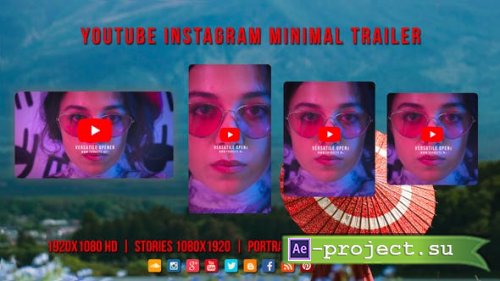 Videohive - youtube instagram Trailer - 38750460 - Project for After Effects