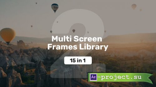 Videohive - Multi Screen Frames Library - 2 Frames - 39216160 - Project for After Effects