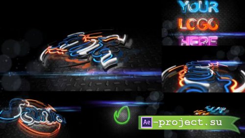 Videohive - Advance 3D Extrudes III ( Animated Neon Strokes ) - 19323146 - Project for After Effects