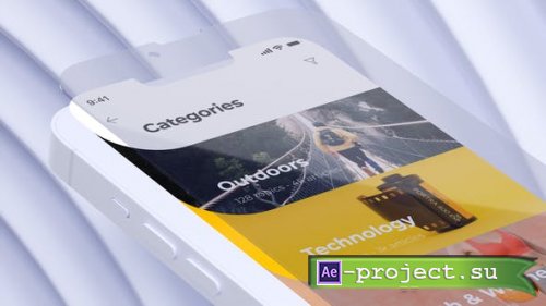 Videohive - Animation Mockup - White Phone Promo - 39211337 - Project for After Effects