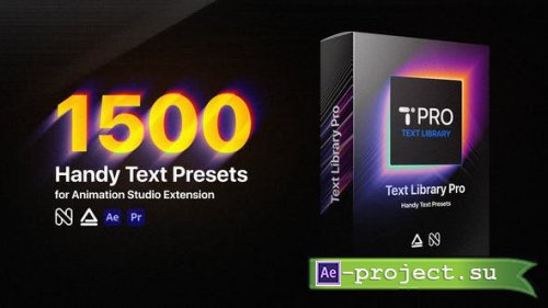 Videohive - Text Library - Handy Text Animations PRO - 21932974 - Project & Script for After Effects
