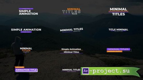 Videohive - Minimal Titles | After Effects - 38725931 - Project for After Effects