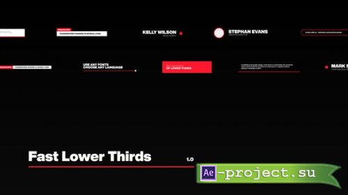 Videohive - Fast Lower Thirds - 39202867 - Project for After Effects