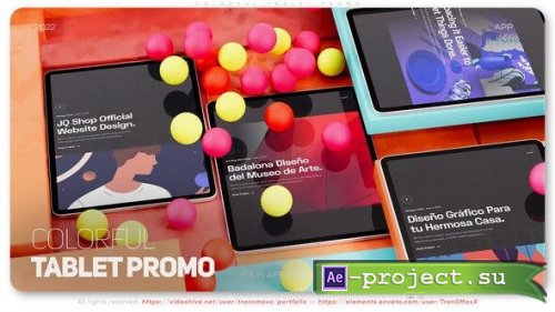Videohive - Colorful Tablet Promo - 39228395 - Project for After Effects