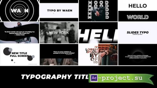 Videohive - Typography Titles | After Effects - 38859836 - Project for After Effects