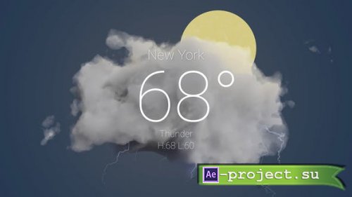 Videohive - Clean Weather Forecast - 39216953 - Project for After Effects