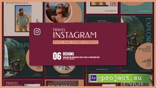 Videohive - Travel Promo | Instagram Posts and Stories - 39190269 - Project for After Effects