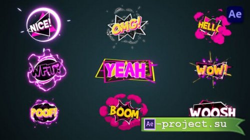 Videohive - Comic Explosion titles #4 [After Effects] - 39228143 - Project for After Effects