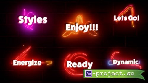 Videohive - Neon Text Animation - 39228952 - Project for After Effects