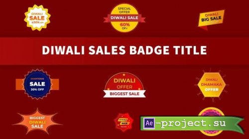 Videohive - Indian Festival Diwali Sale Badge - 39340280 - Project for After Effects