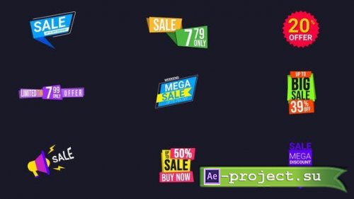 Videohive - Attractive Offer Sale Labels and Badges - 39340088 - Project for After Effects