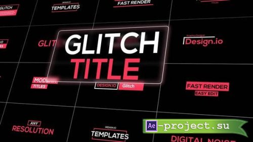 Videohive - Beautiful Glitch Titles Pack - 39340152 - Project for After Effects