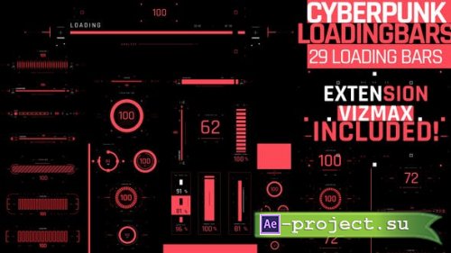 Videohive - Cyberpunk Loading Bars - 39228122 - Project for After Effects