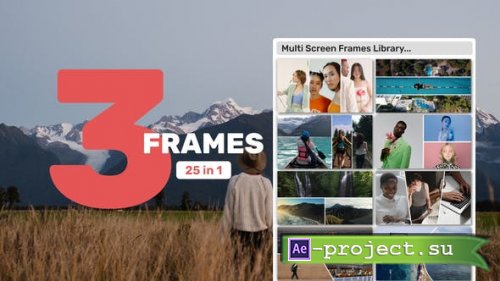 Videohive - Multi Screen Frames Library - 3 Frames - 39285669 - Project for After Effects