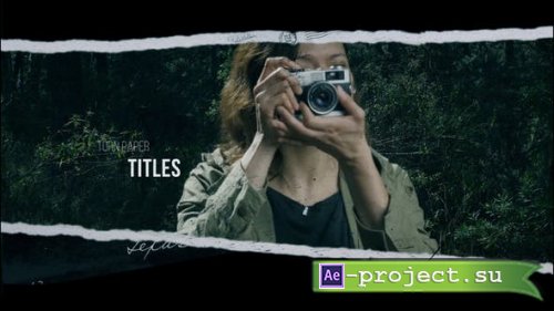Videohive - Torn Paper Film Titles - 39313788 - Project for After Effects