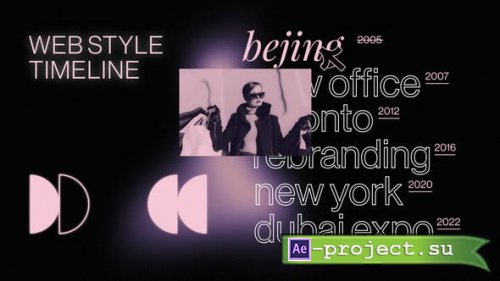 Videohive - Web Style Timeline - 39342716 - Project for After Effects