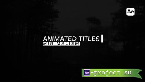 Videohive - The Titles - 39340598 - Project for After Effects
