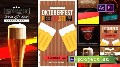 Videohive - Oktoberfest Stories Pack - 39346472 - Project for After Effects