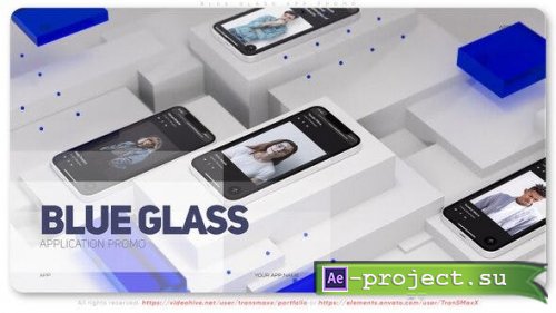 Videohive - Blue Glass App Promo - 39374512 - Project for After Effects