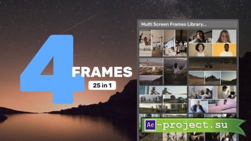 Videohive - Multi Screen Frames Library - 4 Frames - 39344587 - Project for After Effects