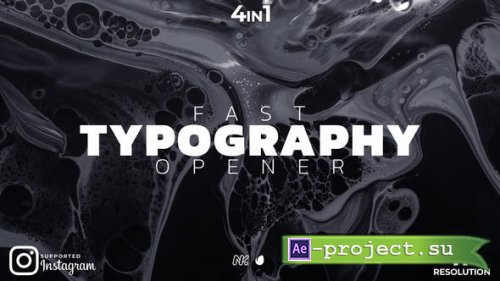 Videohive - Fast Typography Opener - 31529112 - Project for After Effects