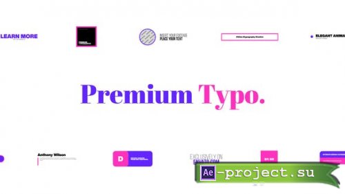 Videohive - Premium Typography - 39250911 - Project for After Effects