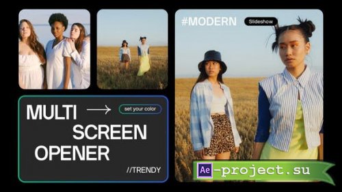 Videohive - Multi Screen Slideshow - 39235833 - Project for After Effects